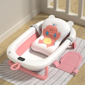 婴儿洗澡盆浴盆宝宝可折叠幼儿坐躺大号浴桶小孩家用新 生儿童用品
