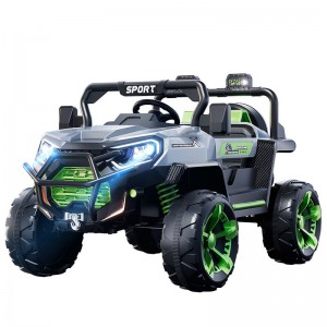 Children&#039;s electric car, children&#039;s four-wheel off-road vehicle, four-wheel drive remote control toy car, can ride an adult baby swing stroller