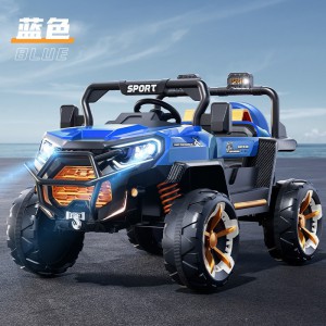 Children&#039;s electric car, children&#039;s four-wheel off-road vehicle, four-wheel drive remote control toy car, can ride an adult baby swing stroller