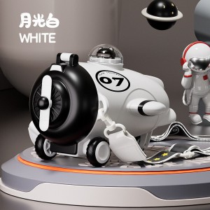 新款高颜值儿童飞机型塑料杯可饮可玩带吸管杯户外便携背带式水杯