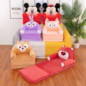 卡通玲娜贝尔多层折叠儿童沙发三折沙发座椅午休折叠床