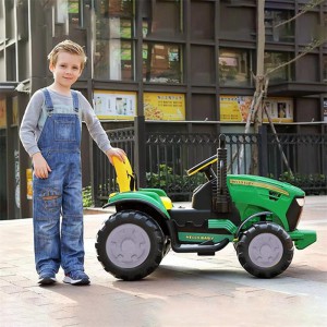 New children&#039;s electric tractor, children&#039;s four-wheel electric tractor, can be seated with a bucket, can be remote-controlled off-road vehicle