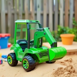 儿童遥控挖掘机工程车童车四轮电动车玩具车可坐人定制