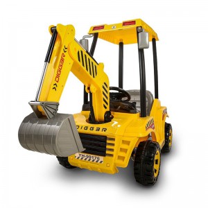 儿童遥控挖掘机工程车童车四轮电动车玩具车可坐人定制