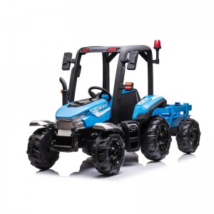 12v大拖拉机防雨带拖车玩具儿童遥控汽车儿童婴儿玩具方便充电