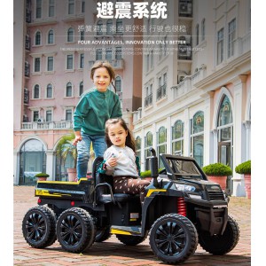 拖拉机大儿童电动车可坐双人农夫车电动玩具汽车四轮可遥控