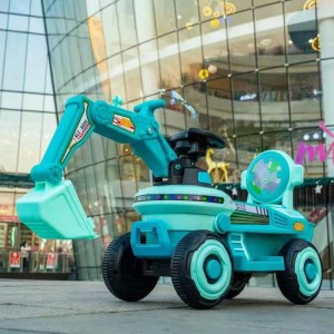 挖掘机玩具车儿童可坐工程车电动遥控男女孩玩具挖土机勾机可坐人
