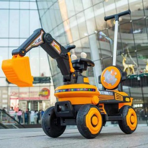 挖掘机玩具车儿童可坐工程车电动遥控男女孩玩具挖土机勾机可坐人