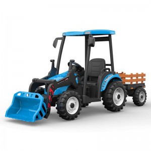 儿童电动车四轮玩具车可坐人宝宝遥控小孩拖拉机工程推土车广场