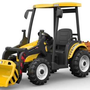 儿童电动车四轮玩具车可坐人宝宝遥控小孩拖拉机工程推土车广场