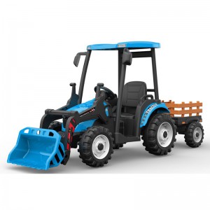 儿童电动车四轮玩具车可坐人宝宝遥控小孩拖拉机工程推土车广场