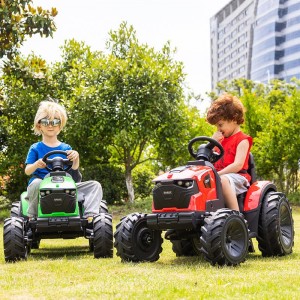 Tractor, children&#039;s electric car, four-wheel car, remote control toy, can seat people, children, babies, electric strollers