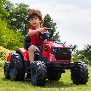 Tractor, children&#039;s electric car, four-wheel car, remote control toy, can seat people, children, babies, electric strollers