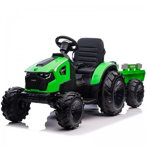 Tractor, children&#039;s electric car, four-wheel car, remote control toy, can seat people, children, babies, electric strollers
