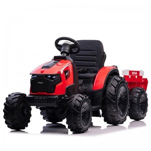 Tractor, children&#039;s electric car, four-wheel car, remote control toy, can seat people, children, babies, electric strollers