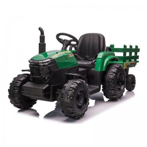 Children&#039;s electric four-wheel tractor construction vehicle can seat people, rechargeable boys and girls, baby, toy car holder