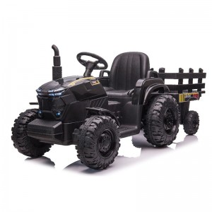 Children&#039;s electric four-wheel tractor construction vehicle can seat people, rechargeable boys and girls, baby, toy car holder