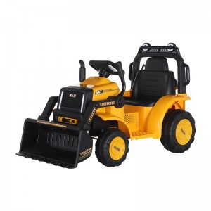 Children&#039;s electric bulldozer, seated baby forklift, excavator, rechargeable four-wheel toy, remote control engineering stroller