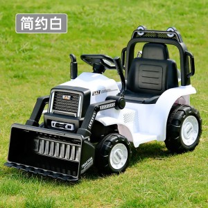 Children&#039;s electric bulldozer, seated baby forklift, excavator, rechargeable four-wheel toy, remote control engineering stroller