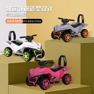 儿童电动车四轮沙滩车可坐人小孩自驾充电款童车灯光音乐摩托车