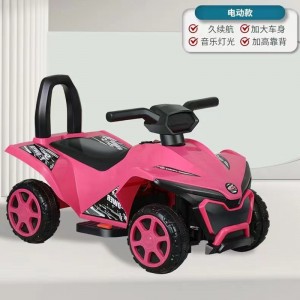 儿童电动车四轮沙滩车可坐人小孩自驾充电款童车灯光音乐摩托车