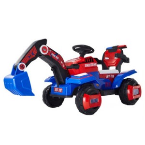 Children&#039;s electric excavator, toy car, boy can ride, can ride, large baby excavator, remote control engineering vehicle