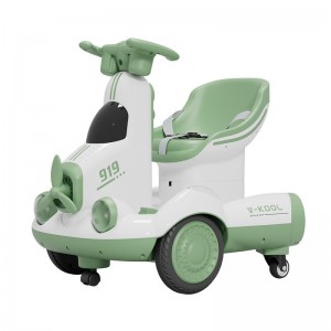 新款儿童电动挖机平衡车漂移车玩具车可坐童车双驱车360度旋转车