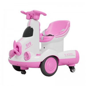 New electric excavator, balance scooter, drift car, toy car, can ride on a stroller, dual drive, 360 degree rotating car