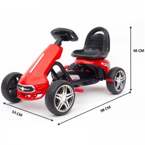 儿童卡丁车男女宝宝四轮脚踏自行车小孩可坐益智健身玩具童车