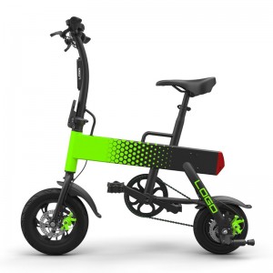 全铝车架锂电滑板车折叠锂电自行车两轮车代步车P12+自行车