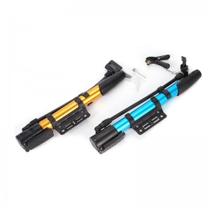 厂家直供山地车玩具球类通用车载便携式高压迷你打气筒铝合金材料