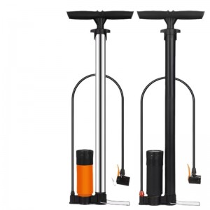 Pump bicycle household road bike new high pressure car basketball air tube air pump with air pressure gauge