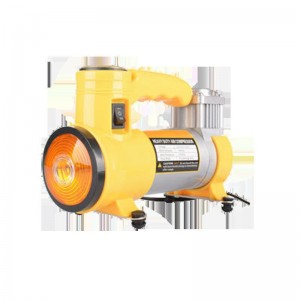 金属汽车打气泵强充气机 带灯照明带胎压表车载车用轮胎充气泵