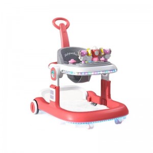 婴儿学步车防o型腿多种功能防摔防侧翻女孩助步可坐手推车新款