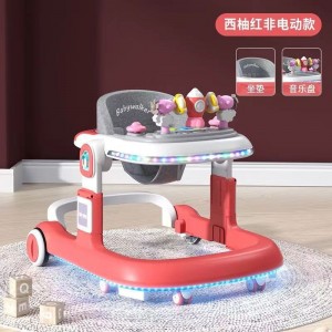 婴儿学步车防o型腿多种功能防摔防侧翻女孩助步可坐手推车新款