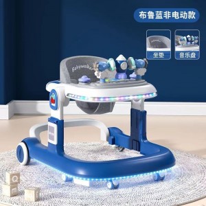 婴儿学步车防o型腿多种功能防摔防侧翻女孩助步可坐手推车新款