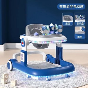 婴儿学步车防o型腿多种功能防摔防侧翻女孩助步可坐手推车新款