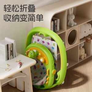 Baby walker with music, multiple functions, anti-rollover, lightweight, foldable, 6-18 month baby stroller, O-legs