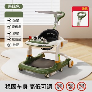 Baby walker, anti-O-legs, multi-function, anti-fall, anti-rollover, baby boy, walker, can sit on, U-shaped stroller