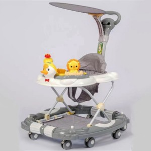 婴儿学步车防o型腿多种功能防侧翻宝宝步行可坐可推男女孩助步车带篷