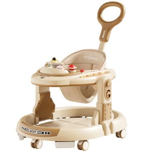 学步车防侧翻婴儿手推三合一宝宝儿童走路多种功能圆盘学步车