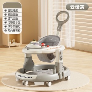 学步车防侧翻婴儿手推三合一宝宝儿童走路多种功能圆盘学步车