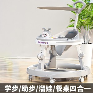 婴幼儿学步车助步车6到18个月防侧翻多功能宝宝手推车