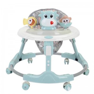 婴儿学步车多种功能防侧翻可折叠6-18个月宝宝起步车