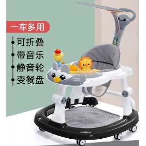 Baby walker, anti-O-legs, multi-function anti-rollover stroller, baby can ride on a walker, starter walker