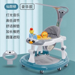 Baby walker, anti-O-legs, multi-function anti-rollover stroller, baby can ride on a walker, starter walker