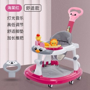 Baby walker, anti-O-legs, multi-function anti-rollover stroller, baby can ride on a walker, starter walker