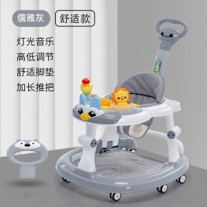 Baby walker, anti-O-legs, multi-function anti-rollover stroller, baby can ride on a walker, starter walker