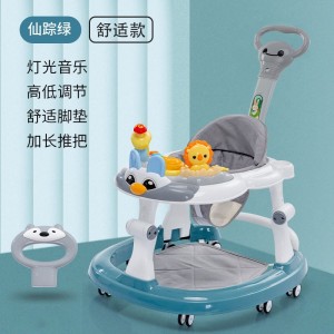 Baby walker, anti-O-legs, multi-function anti-rollover stroller, baby can ride on a walker, starter walker