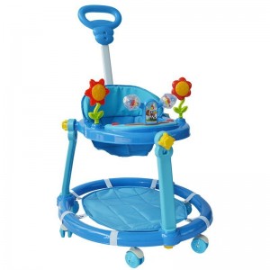 学步车防o型腿婴儿防侧翻手推车宝宝可坐可推学行推把学步车